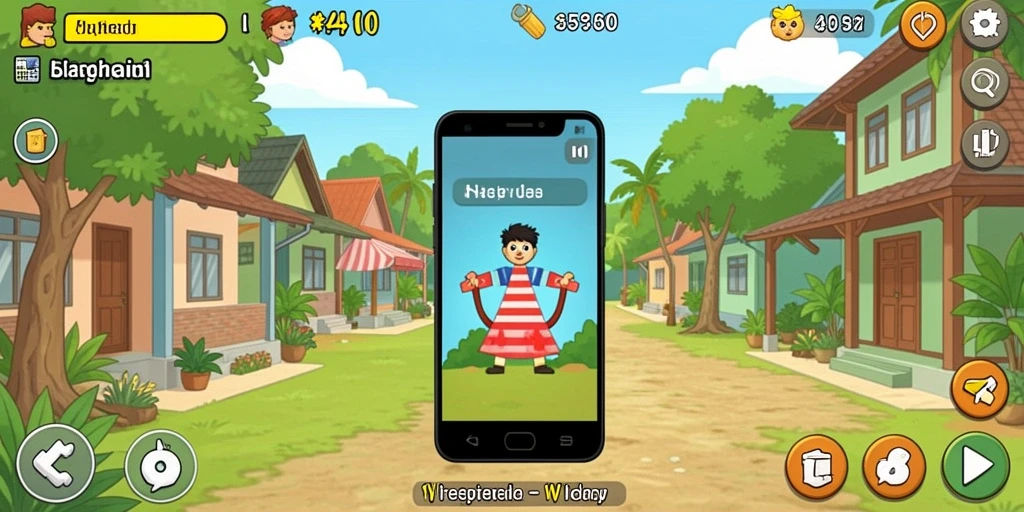 Screenshot menampilkan tampilan antarmuka intuitif game.