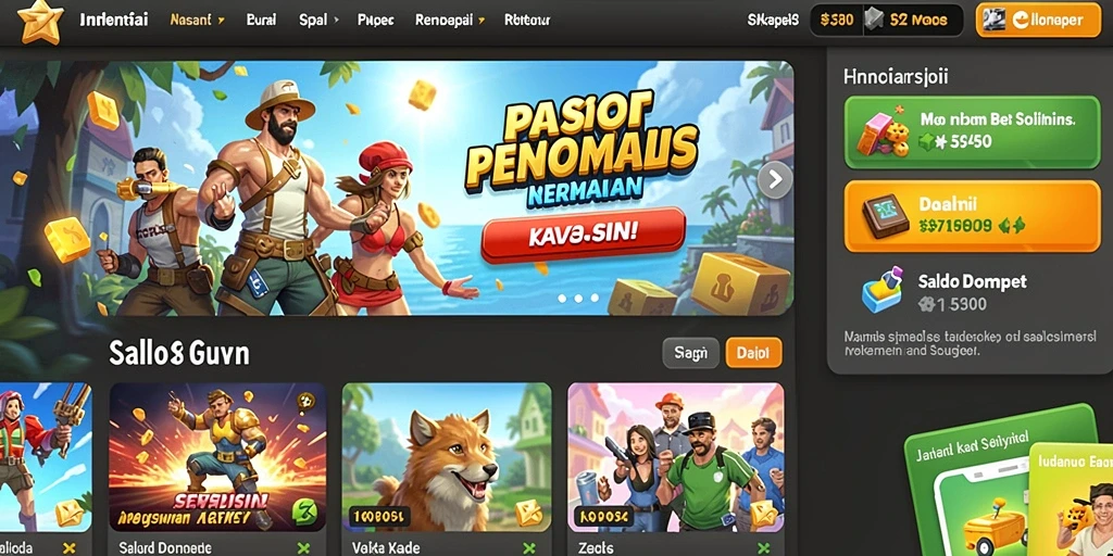 Screenshot 1: Menampilkan karakter utama dalam pertempuran.