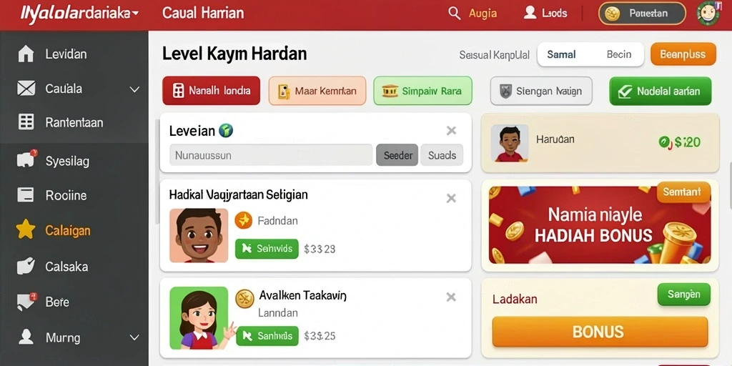 Tampilan antarmuka yang menarik dan mudah digunakan.