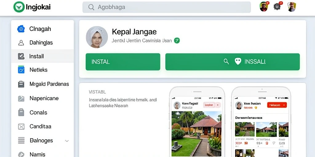 Tampilan antarmuka utama dengan pilihan mode permainan.