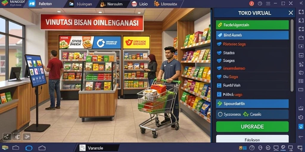 Antarmuka utama LUNATOGEL yang sederhana dan menarik.