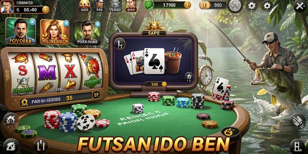 Screenshot ini menunjukkan karakter utama dalam aksi.