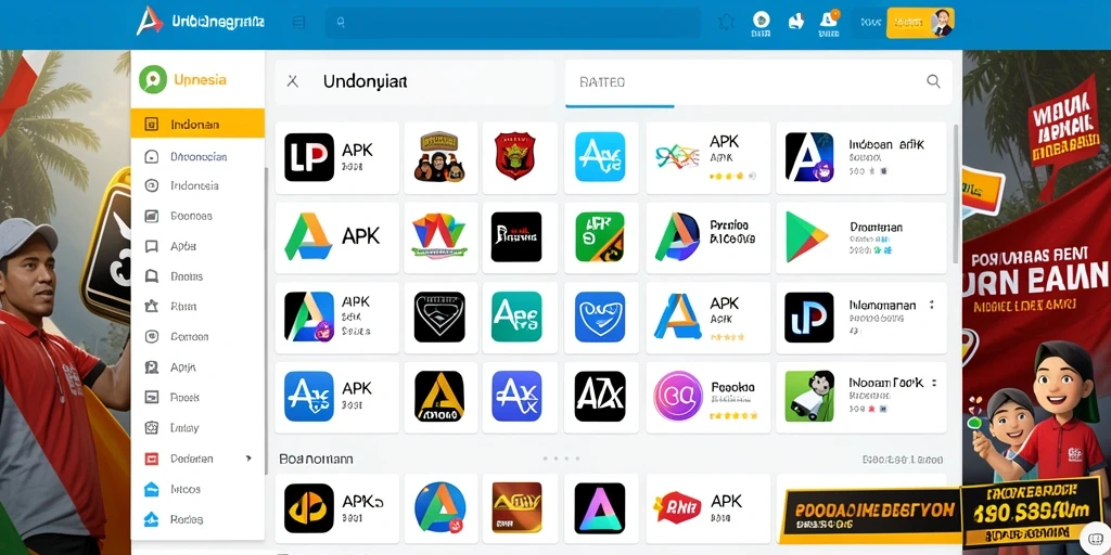 Tampilan antarmuka yang menarik dan informatif.