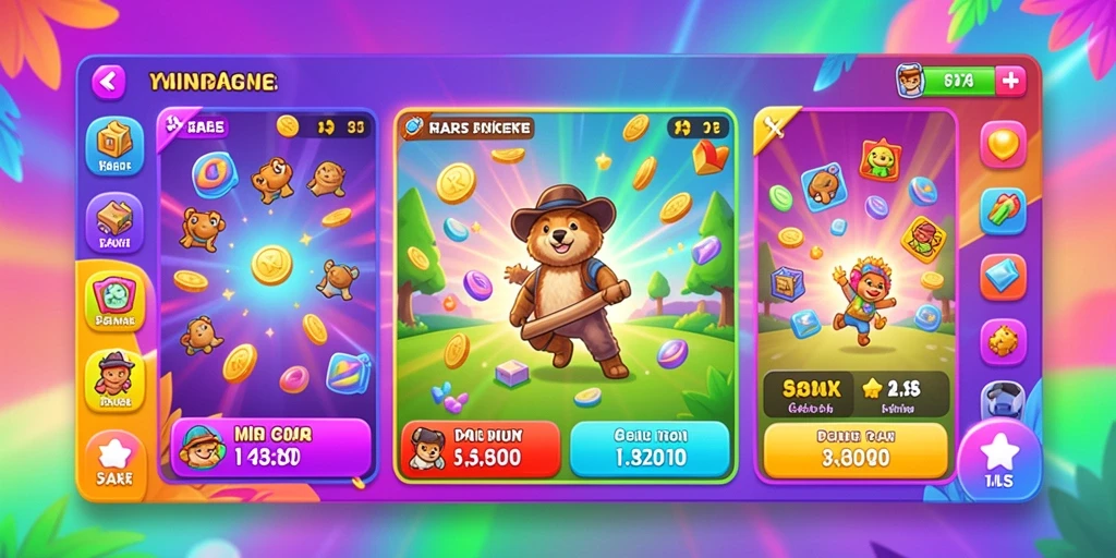 Layar awal game yang menarik dan intuitif.